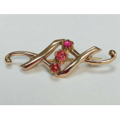 Золотая брошь 56 пробы