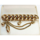 Золотая брошь 56 пробы